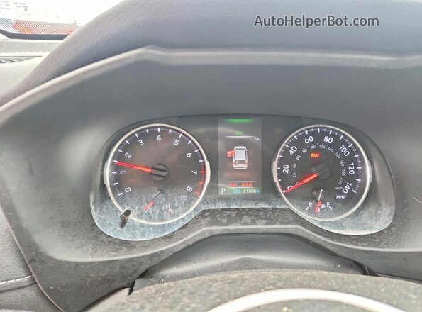 2T3F1RFV1MC160065 2021 TOYOTA RAV4 Silver Instrument cluster view