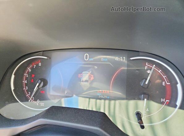 2T3F1RFV2SW506507 2025 TOYOTA RAV4 White Вид щитка приладів