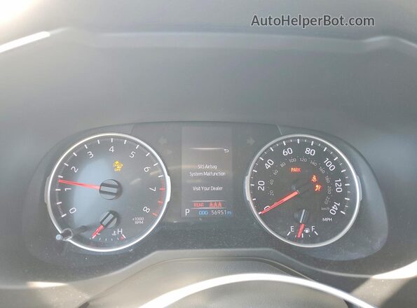 2T3F1RFV3MW190070 2021 TOYOTA RAV4 Silver Вид щитка приладів