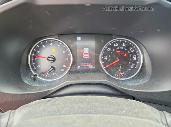 2T3F1RFV5NC283966 2022 TOYOTA RAV4 Серебряный Вид щитка приборов