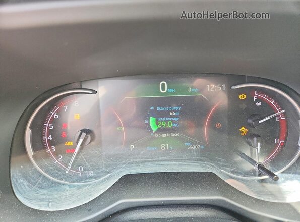 2T3F1RFV5RW410607 2024 TOYOTA RAV4 Gray Instrument cluster view