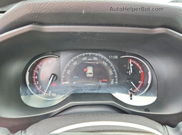 2T3F1RFV6SW586054 2025 TOYOTA RAV4 Gray Widok zestawu wskaźników