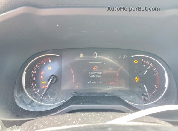 2T3F1RFV8SW571054 2025 TOYOTA RAV4 Silver Instrument cluster view