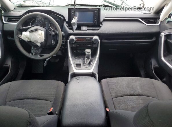2T3F1RFV9KC009357 2019 TOYOTA RAV4 White Вид панелі приладів