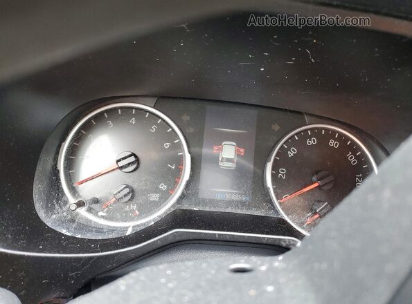 2T3F1RFV9KC009357 2019 TOYOTA RAV4 White Вид щитка приладів