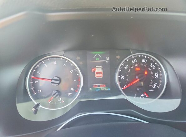 2T3F1RFV9LC096906 2020 TOYOTA RAV4 Black Вид щитка приладів