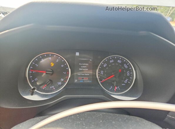2T3F1RFV9LC111260 2020 TOYOTA RAV4 Silver Widok zestawu wskaźników