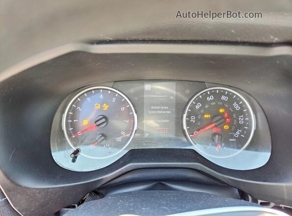 2T3F1RFVXLW122427 2020 TOYOTA RAV4 White Instrument cluster view