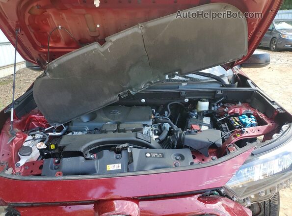 2T3F1RFVXMW149113 2021 TOYOTA RAV4 Red Vista del compartimento del motor