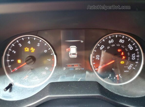 2T3F1RFVXMW149113 2021 TOYOTA RAV4 Red Vista del cuadro de instrumentos