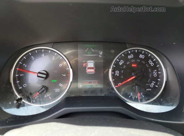 2T3G1RFV1KW001272 2019 TOYOTA RAV4 Charcoal ხელსაწყოთა პანელის ხედი