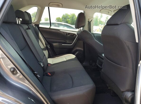 2T3G1RFV1KW001272 2019 TOYOTA RAV4 Charcoal უკანა სავარძლების ხედი