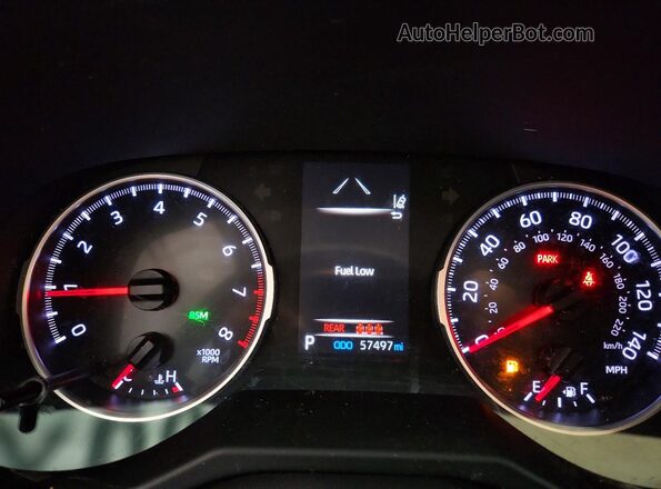 2T3G1RFV4LW117096 2020 TOYOTA RAV4 Silver Instrument cluster view