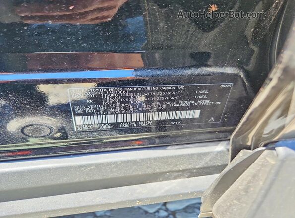 2T3G1RFV4SC545332 2025 TOYOTA RAV4 Black VIN կոդի պիտակի տեսք