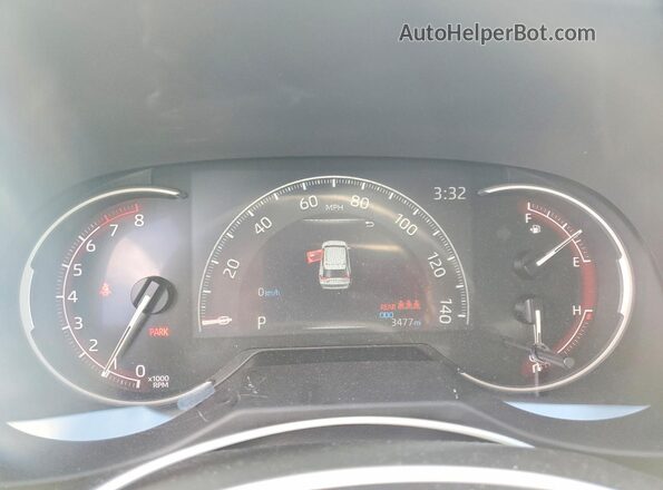 2T3G1RFV4SC545332 2025 TOYOTA RAV4 Black Սարքավորումների վահանակի տեսք