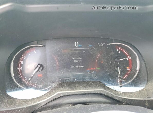 2T3G1RFV4SC571624 2025 TOYOTA RAV4 White Instrument cluster view