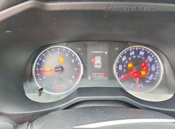 2T3G1RFV5MC158999 2021 TOYOTA RAV4 White Instrument cluster view
