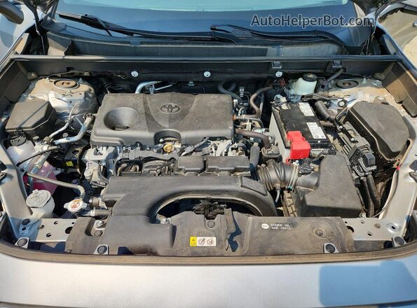 2T3G1RFV5MW152506 2021 TOYOTA RAV4 Silver Engine compartment view