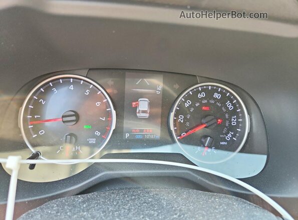 2T3G1RFV5MW152506 2021 TOYOTA RAV4 Silver Instrument cluster view