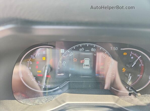 2T3G1RFV5RW411924 2024 TOYOTA RAV4 White Вид щитка приладів