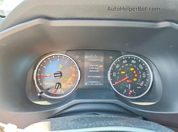 2T3G1RFV6KW073598 2019 TOYOTA RAV4 Gray Widok zestawu wskaźników