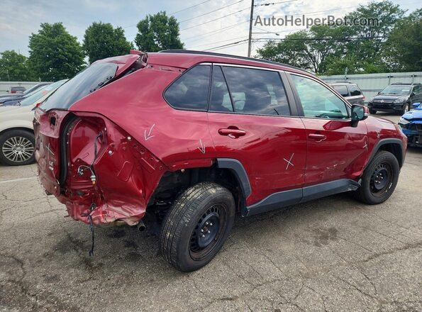 2T3G1RFV7MW191131 2021 TOYOTA RAV4 Темно-бордовый Задняя правая четверть