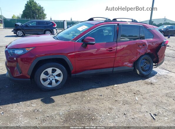 2T3G1RFV8MW243298 2021 TOYOTA RAV4 Burgundy წინა მარცხენა ხედი სამი მეოთხედიდან