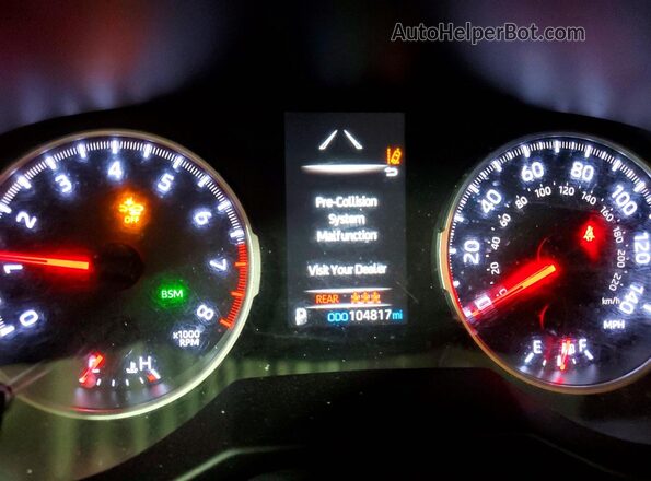 2T3G1RFV9LC061254 2020 TOYOTA RAV4 Красный Вид щитка приборов