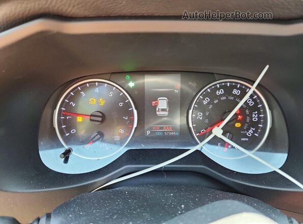 2T3G1RFV9MC163431 2021 TOYOTA RAV4 Черный Вид щитка приборов