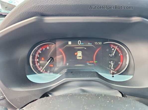 2T3G1RFV9SW576882 2025 TOYOTA RAV4 White Instrument cluster view
