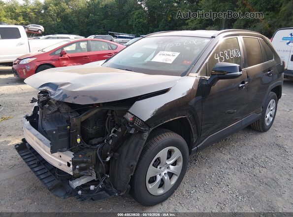 2T3G1RFVXMW242993 2021 TOYOTA RAV4 Black წინა მარცხენა ხედი სამი მეოთხედიდან