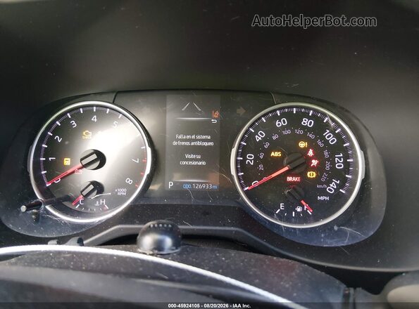 2T3H1RFV0KW051889 2019 TOYOTA RAV4 Серебряный Вид задних сидений