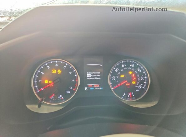 2T3H1RFV0LC070980 2020 TOYOTA RAV4 Silver Вид щитка приладів