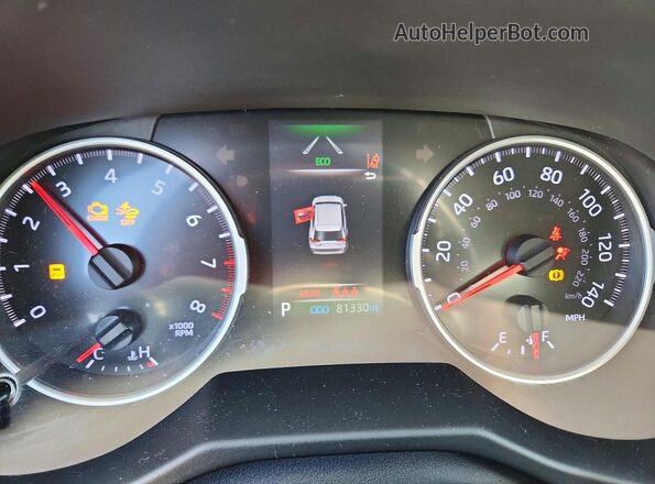 2T3H1RFV0MC099090 2021 TOYOTA RAV4 White ხელსაწყოთა პანელის ხედი