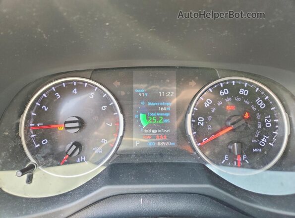 2T3H1RFV0MC165086 2021 TOYOTA RAV4 Black Սարքավորումների վահանակի տեսք