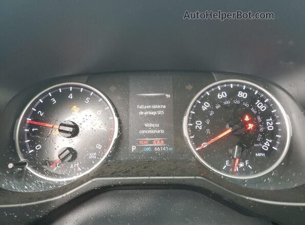 2T3H1RFV1KW030792 2019 TOYOTA RAV4 Silver Widok zestawu wskaźników