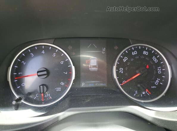 2T3H1RFV1LW081338 2020 TOYOTA RAV4 Gray Widok zestawu wskaźników