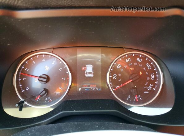 2T3H1RFV2KC026980 2019 TOYOTA RAV4 Gray Вид щитка приладів