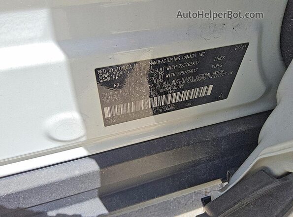 2T3H1RFV2MC152825 2021 TOYOTA RAV4 White Вид салону спереду