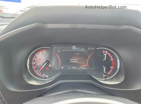 2T3H1RFV2SW380092 2025 TOYOTA RAV4 Silver Instrument cluster view