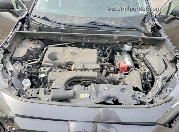 2T3H1RFV3KW037176 2019 TOYOTA RAV4 Gray Շարժիչի բաժամունքի տեսք