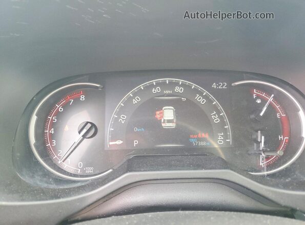 2T3H1RFV3PW271597 2023 TOYOTA RAV4 Gray Instrument cluster view