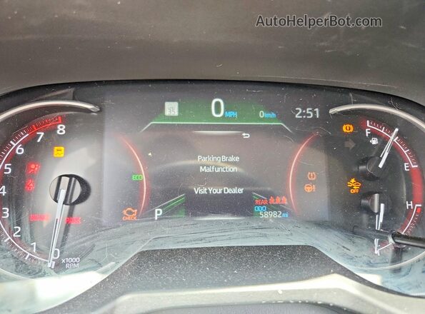 2T3H1RFV3SC308528 2025 TOYOTA RAV4 Gray Սարքավորումների վահանակի տեսք