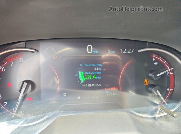 2T3H1RFV3SC309744 2025 TOYOTA RAV4 Белый Вид щитка приборов