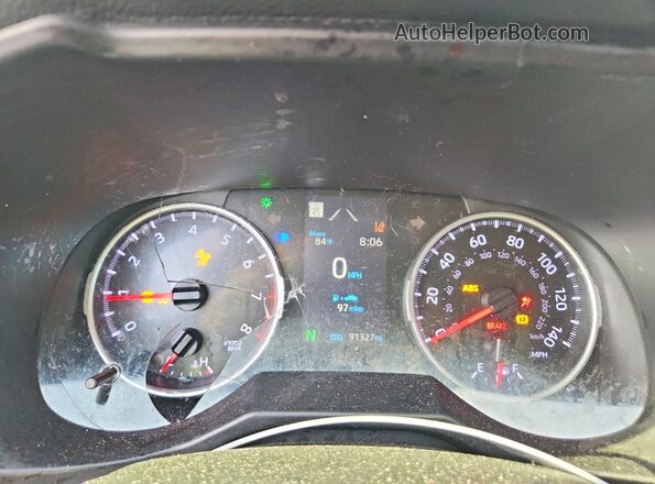 2T3H1RFV4LC039702 2020 TOYOTA RAV4 Gray Instrument cluster view