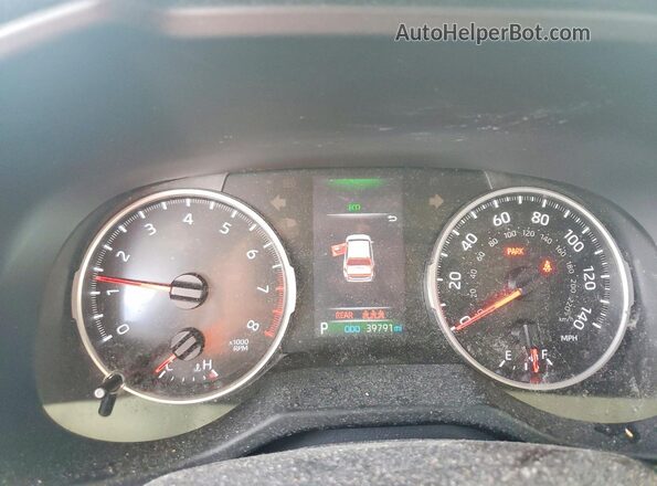 2T3H1RFV4MC121639 2021 TOYOTA RAV4 White Instrument cluster view