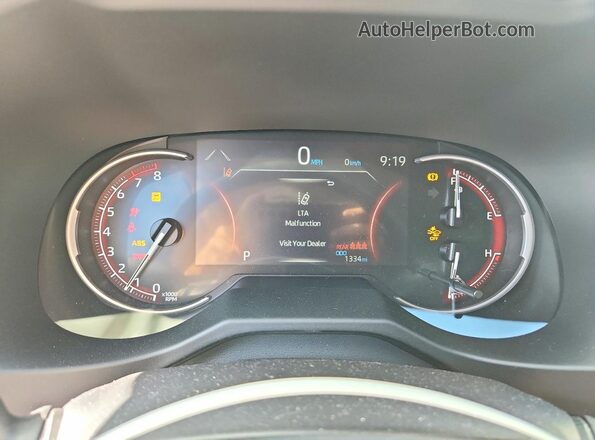 2T3H1RFV4SC357611 2025 TOYOTA RAV4 Белый Вид щитка приборов