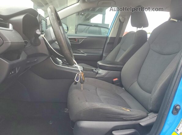 2T3H1RFV5KW036773 2019 TOYOTA RAV4 Blue Front interior view