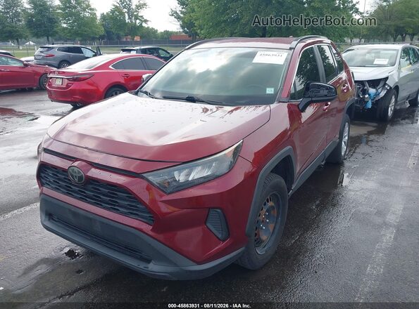 2T3H1RFV5KW038054 2019 TOYOTA RAV4 Красный Передняя левая четверть