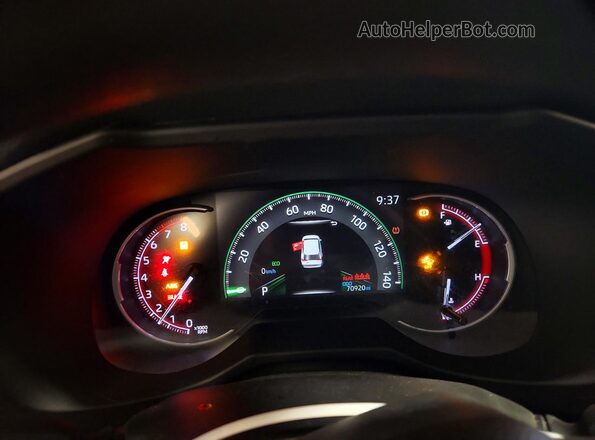 2T3H1RFV5PC239400 2023 TOYOTA RAV4 Silver Instrument cluster view